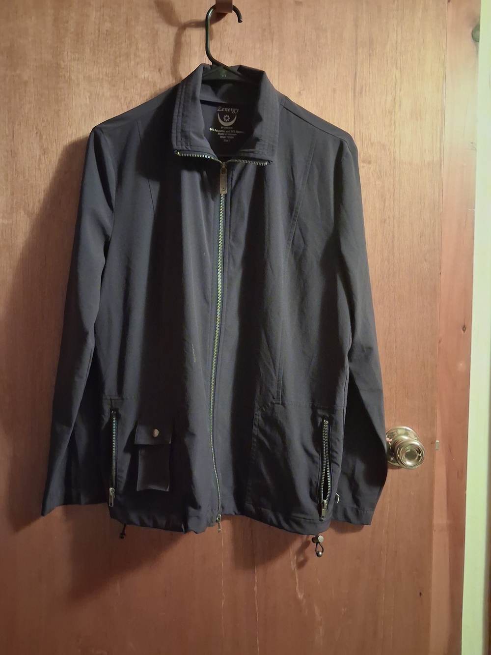 Chico's ZENERGY Lightweight PURPLE Zip-Front Shirt Jacket